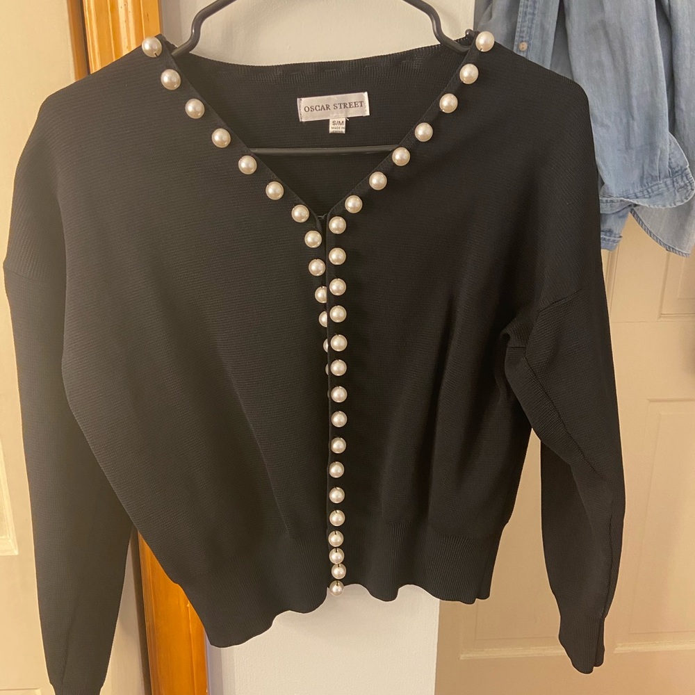 Verge girl pearl cardigan